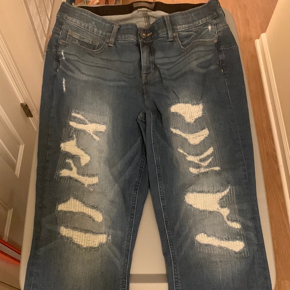 Tall Inseam - Bombshell Skinny Premium Stretch High-Rise Destructed Jean - Picture 11 of 12